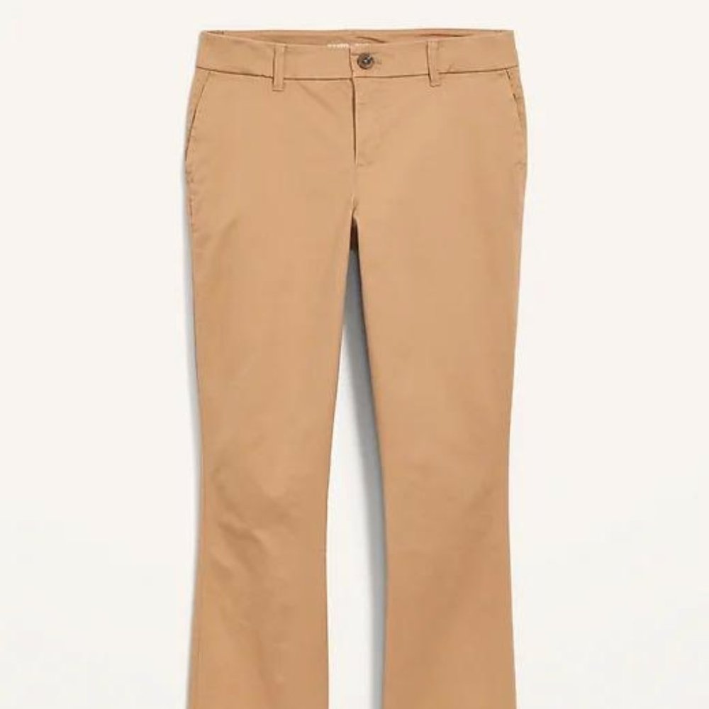 Old Navy Mid-Rise Boot-Cut Khakis for Women New - Picture 4 of 5